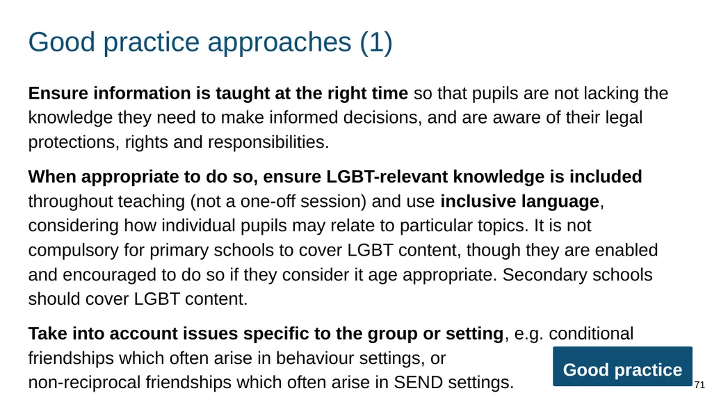Teaching respectful relationships (primary), - slide 71 of 90
