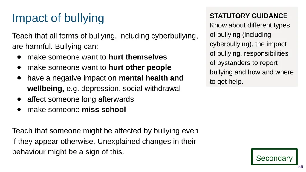 Teaching respectful relationships (primary), - slide 56 of 90