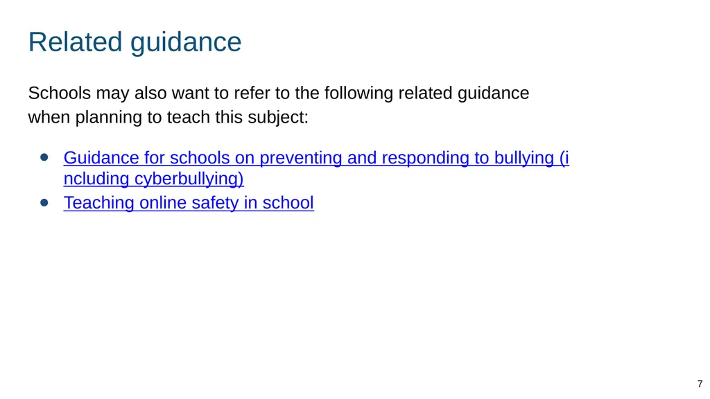 Teaching respectful relationships (primary), - slide 7 of 90
