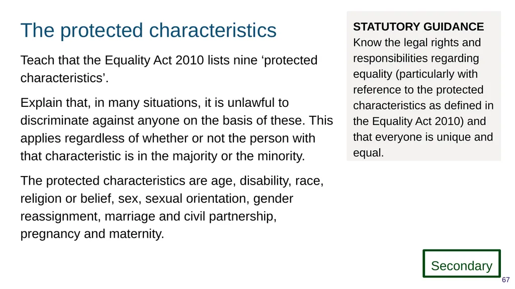 Teaching respectful relationships (primary), - slide 67 of 90