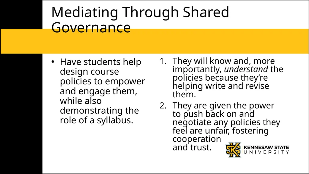 Mediating the Syllabus: Student Success Through - slide 6 of 18