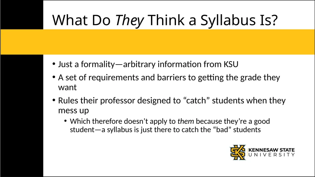 Mediating the Syllabus: Student Success Through - slide 4 of 18