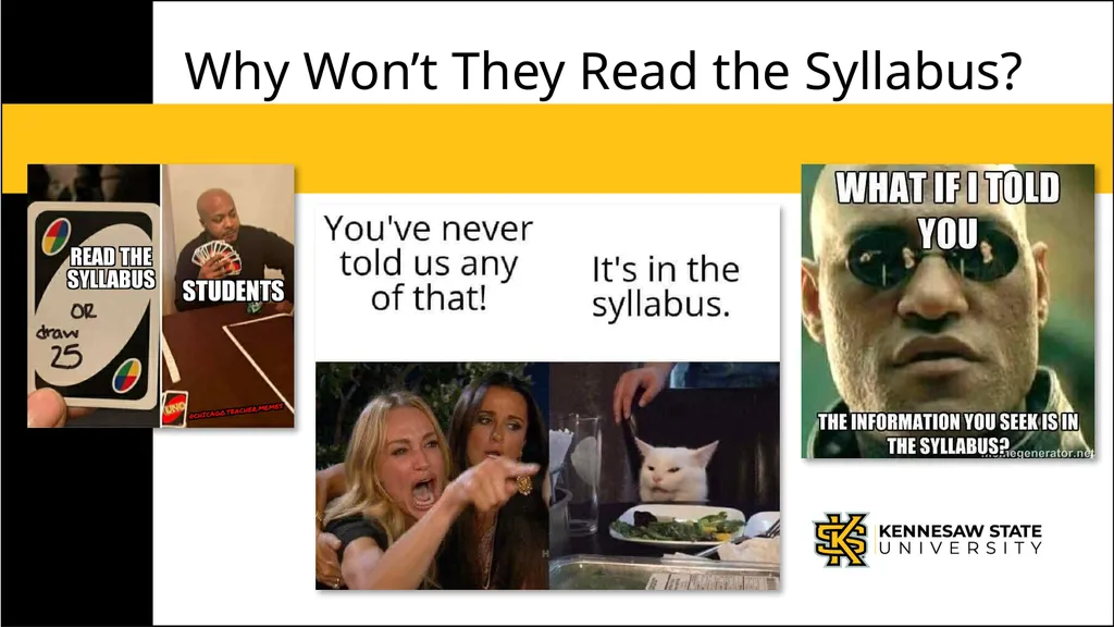 Mediating the Syllabus: Student Success Through - slide 2 of 18
