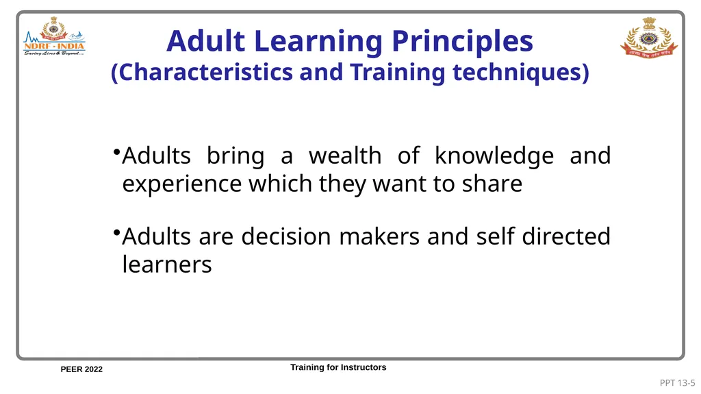Unit 13: Concepts in Adult Learning Unit - slide 5 of 15
