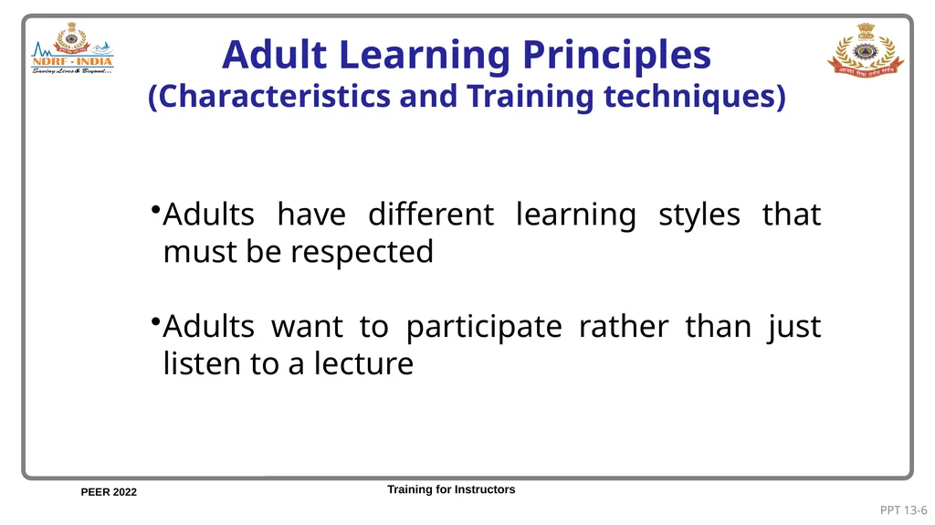 Unit 13: Concepts in Adult Learning Unit - slide 6 of 15