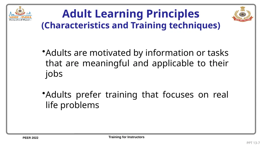 Unit 13: Concepts in Adult Learning Unit - slide 7 of 15