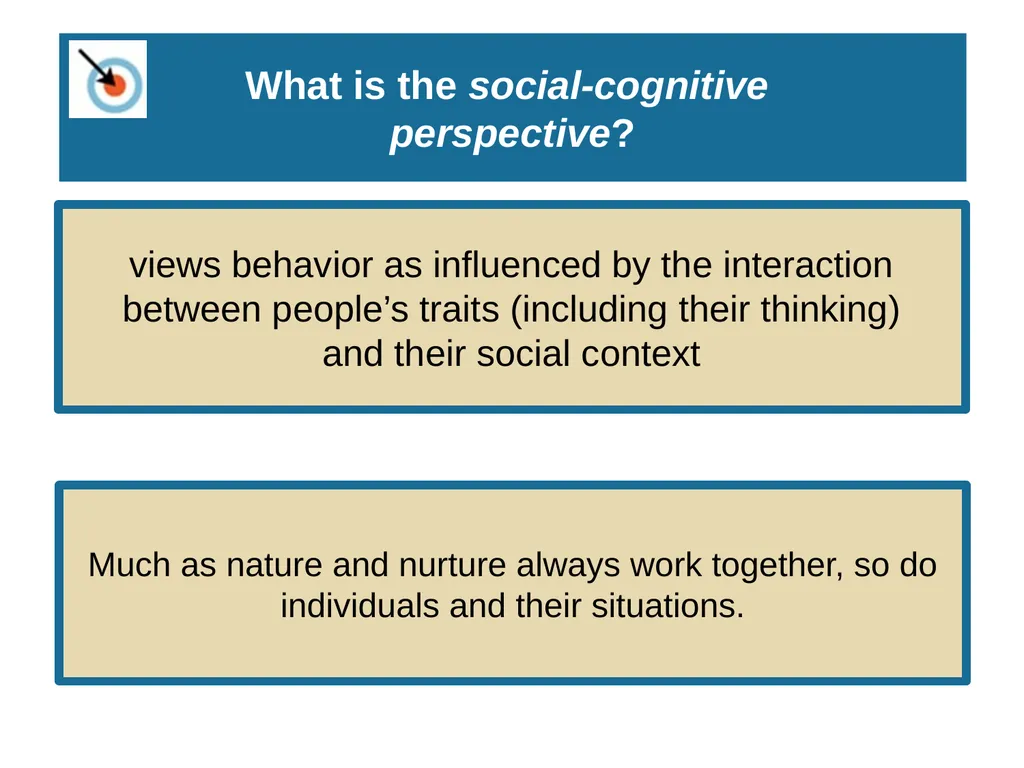 Unit 10 Personality Module 58 Social-Cognitive - slide 4 of 19