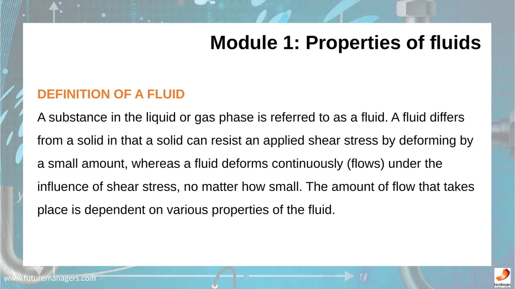 N5 Fluid Mechanics www.futuremanagers.com - slide 2 of 63
