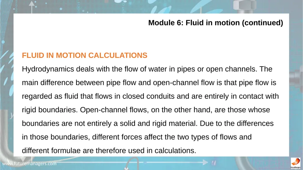 N5 Fluid Mechanics www.futuremanagers.com - slide 29 of 63
