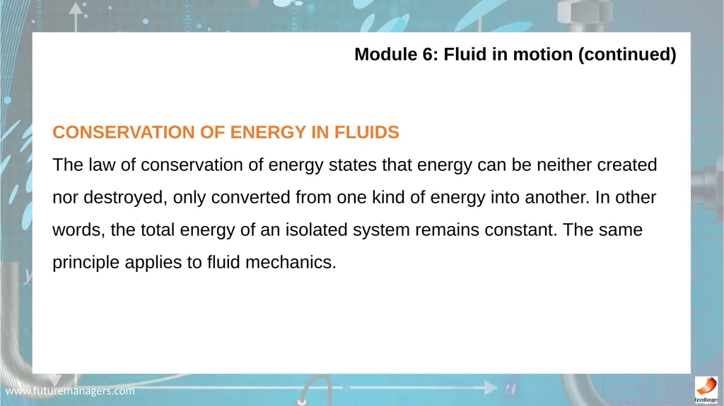 N5 Fluid Mechanics www.futuremanagers.com - slide 30 of 63