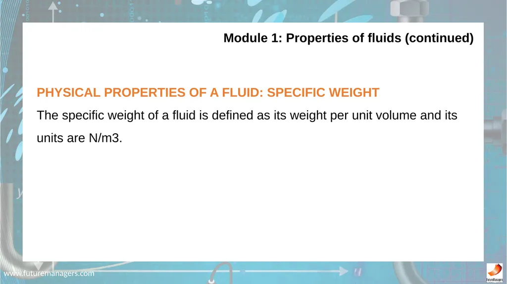 N5 Fluid Mechanics www.futuremanagers.com - slide 4 of 63