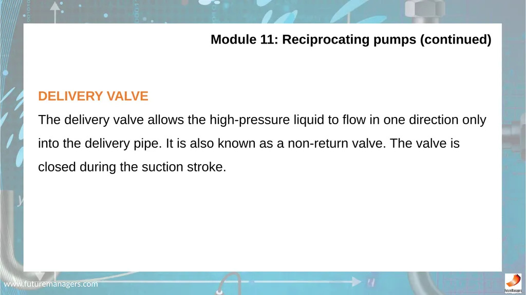 N5 Fluid Mechanics www.futuremanagers.com - slide 58 of 63