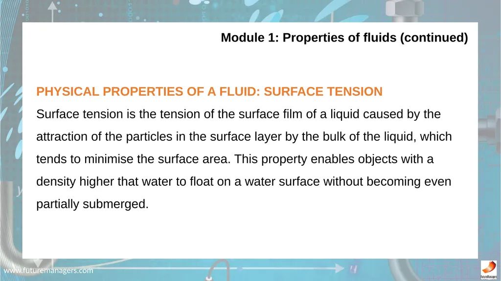 N5 Fluid Mechanics www.futuremanagers.com - slide 7 of 63