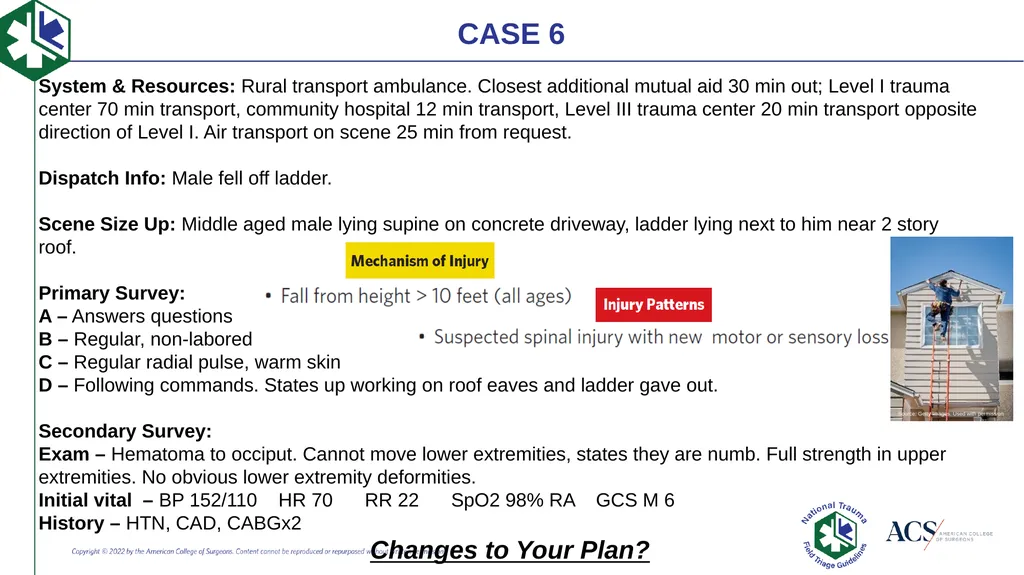 Case-Based Triage Scenarios Target Audience: New - slide 34 of 35
