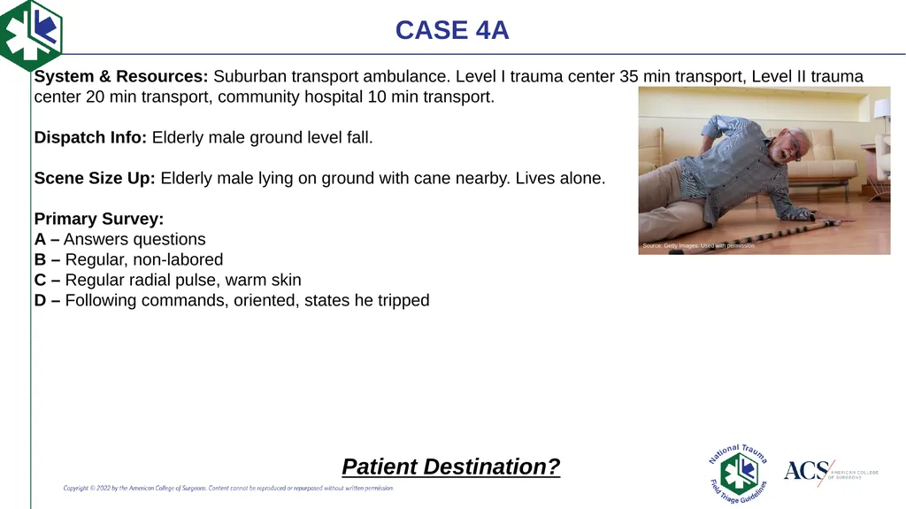 Case-Based Triage Scenarios Target Audience: New - slide 18 of 35