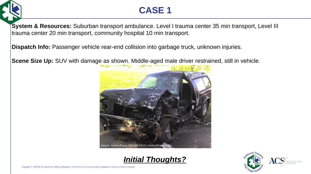 Case-Based Triage Scenarios Target Audience: New - slide 5 of 35