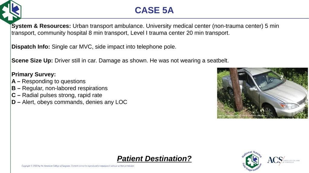 Case-Based Triage Scenarios Target Audience: New - slide 24 of 35