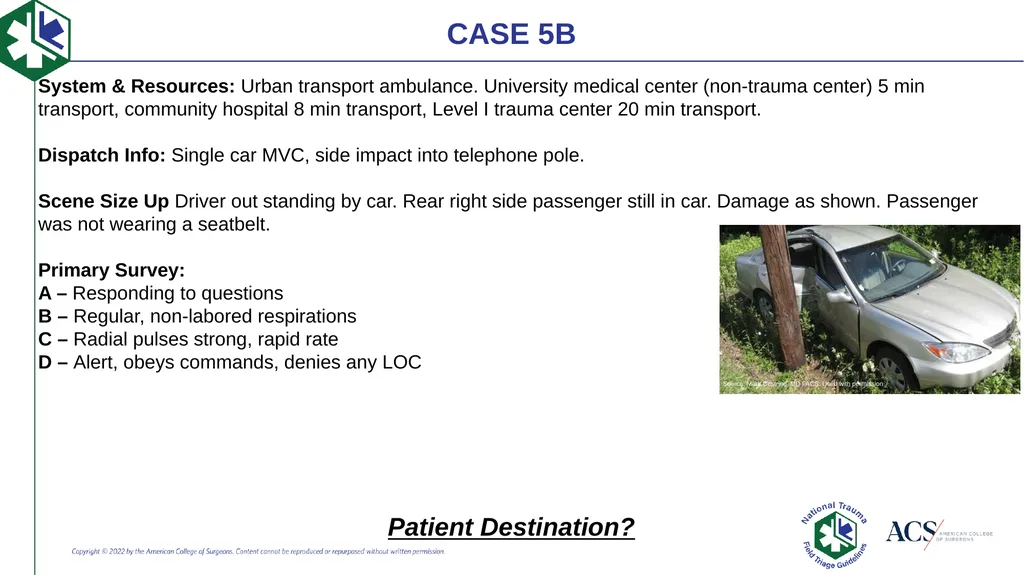 Case-Based Triage Scenarios Target Audience: New - slide 27 of 35