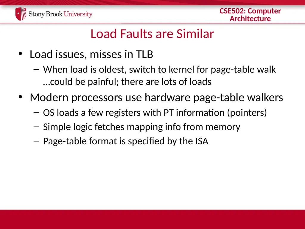 CSE 502: Computer Architecture Instruction Commit - slide 16 of 26