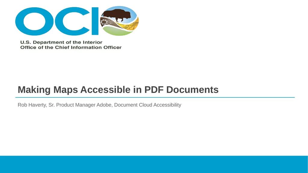 Making Maps Accessible in PDF Documents Rob - slide 1 of 16