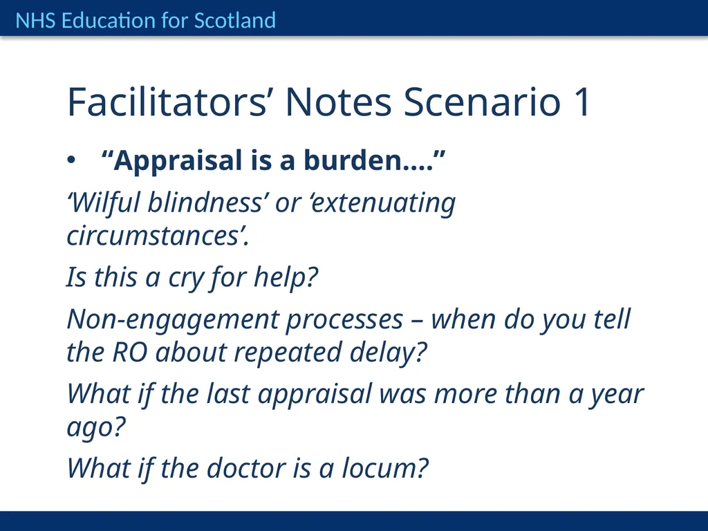 Tricky Appraisals Dr Niall Cameron, National - slide 4 of 22