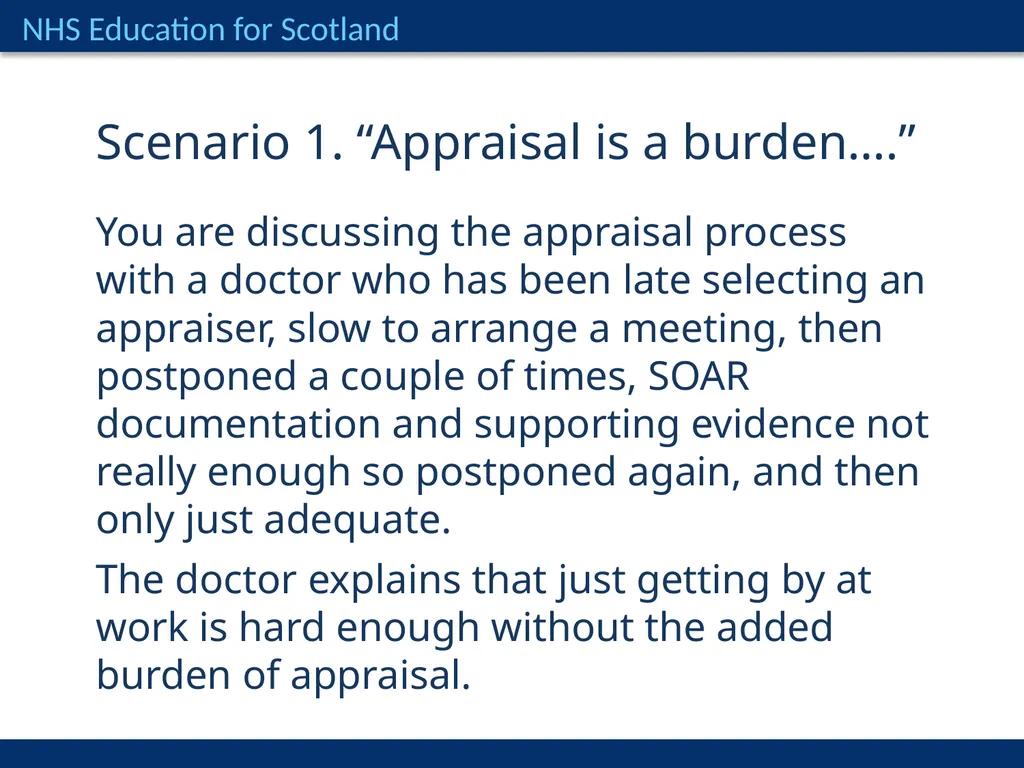 Tricky Appraisals Dr Niall Cameron, National - slide 3 of 22