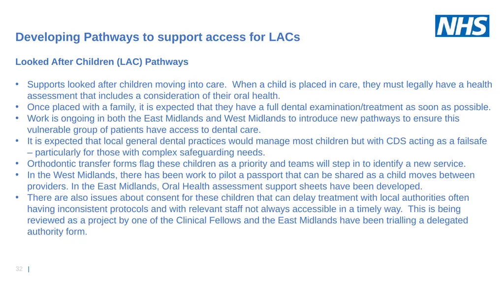 NHS England Midlands Region Dental Strategy - slide 32 of 41