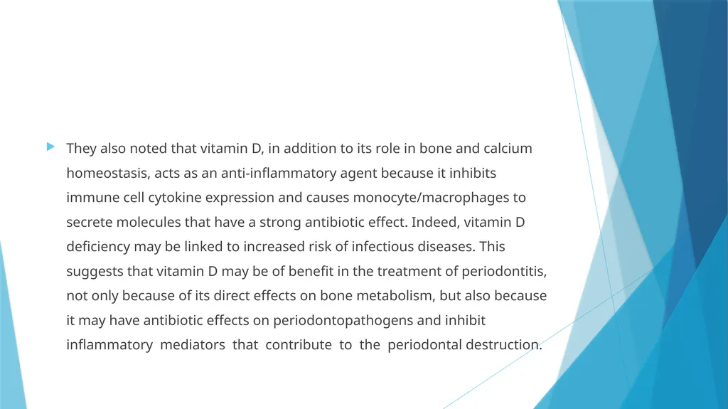 l م.م هبة خزعل vitamin D has been associated with - slide 8 of 14