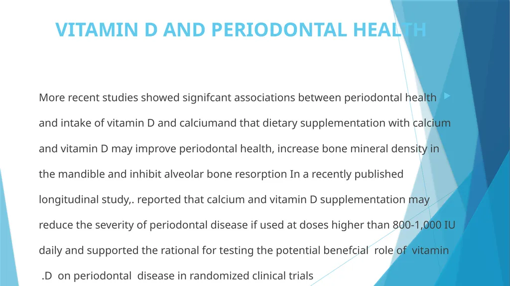 l م.م هبة خزعل vitamin D has been associated with - slide 7 of 14