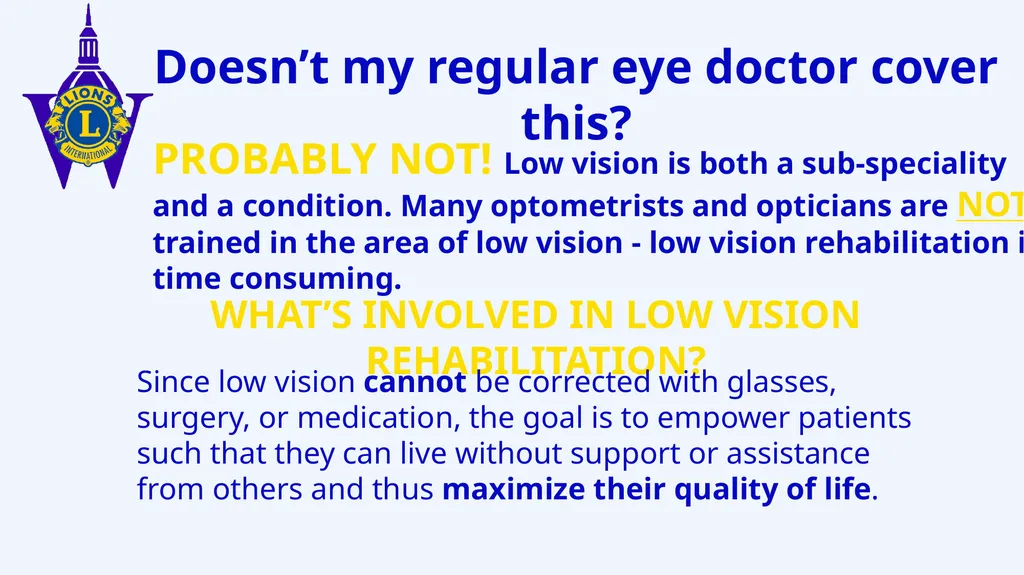 Lions Vision Research Foundation Multiple District - slide 4 of 14