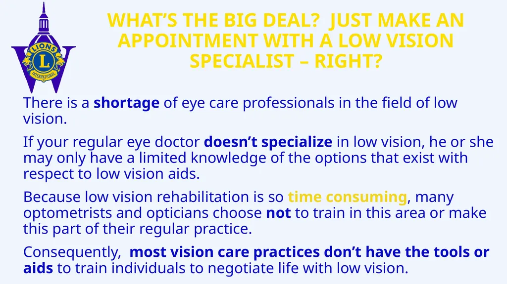 Lions Vision Research Foundation Multiple District - slide 5 of 14