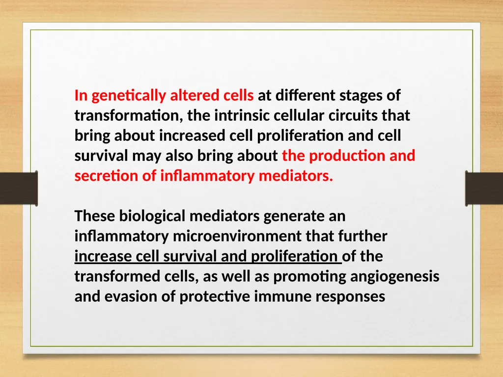 Role of Inflammation in Oral cancer - slide 4 of 35