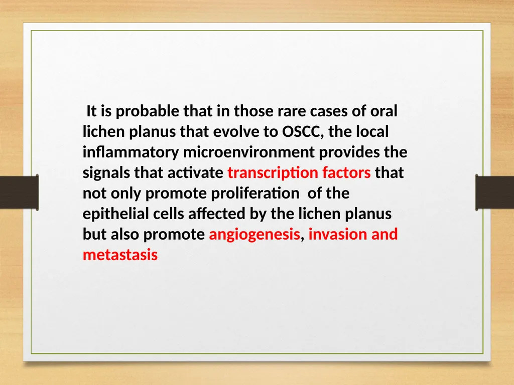 Role of Inflammation in Oral cancer - slide 25 of 35