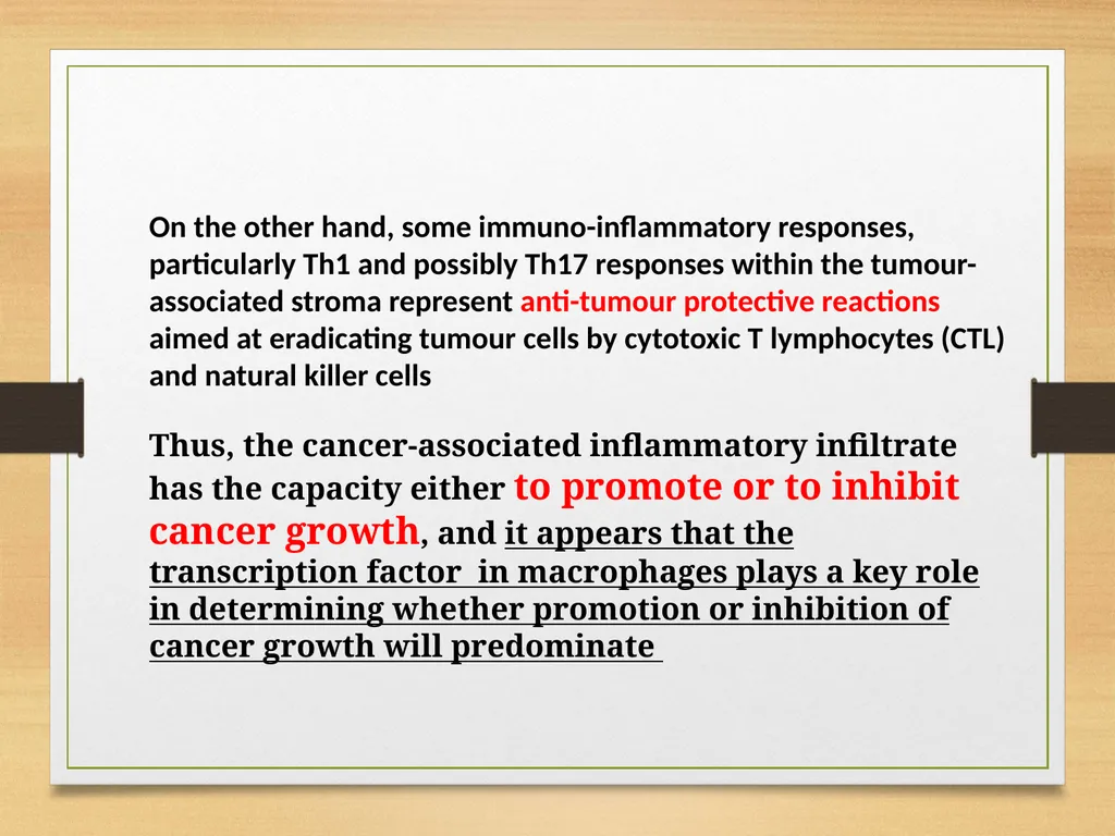 Role of Inflammation in Oral cancer - slide 19 of 35