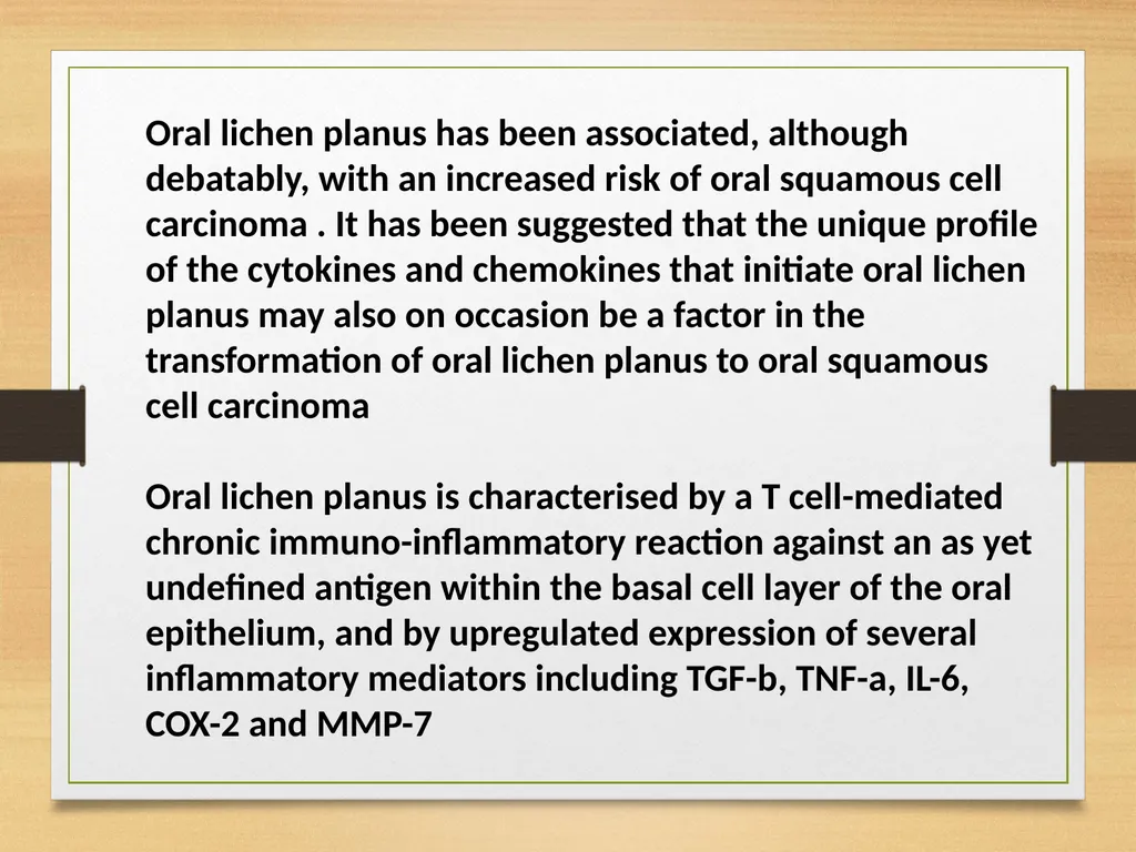 Role of Inflammation in Oral cancer - slide 24 of 35