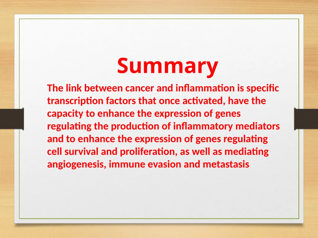 Role of Inflammation in Oral cancer - slide 33 of 35