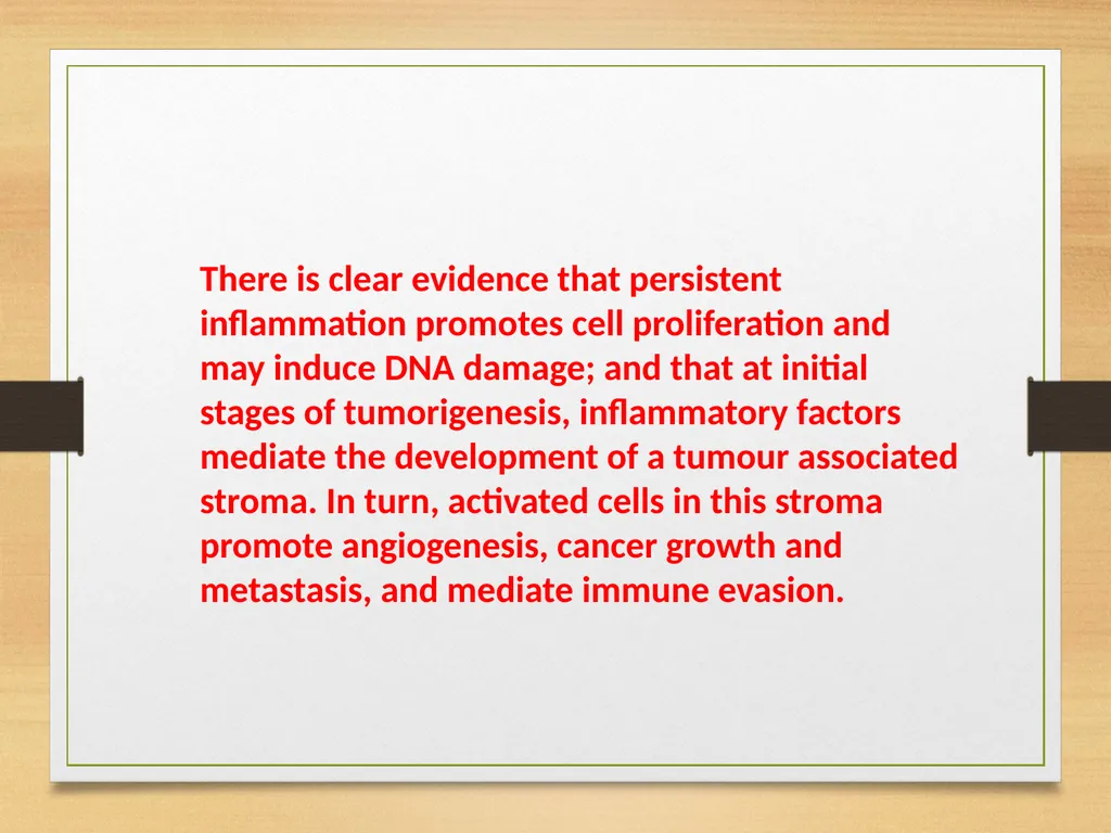 Role of Inflammation in Oral cancer - slide 34 of 35