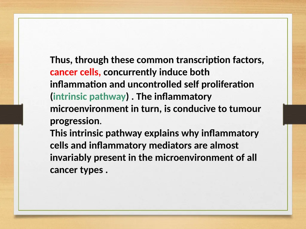 Role of Inflammation in Oral cancer - slide 8 of 35