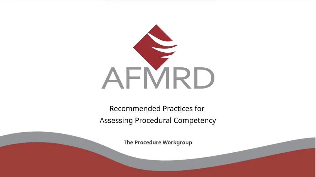 Recommended Practices for Assessing Procedural - slide 1 of 18