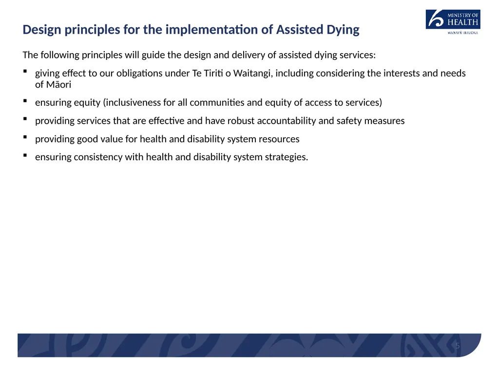 End of Life Choice Act Implementation – Assisted - slide 5 of 13