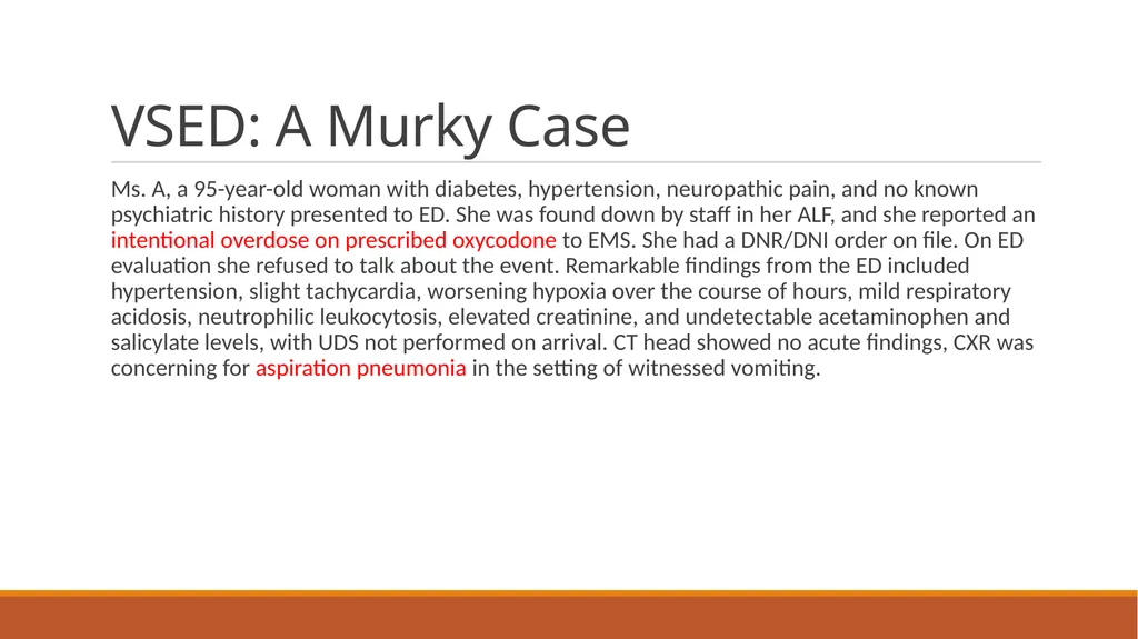 V.S.E.D. Variable Symptoms with Etiology in the - slide 16 of 30