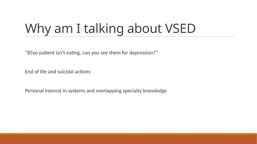 V.S.E.D. Variable Symptoms with Etiology in the - slide 3 of 30