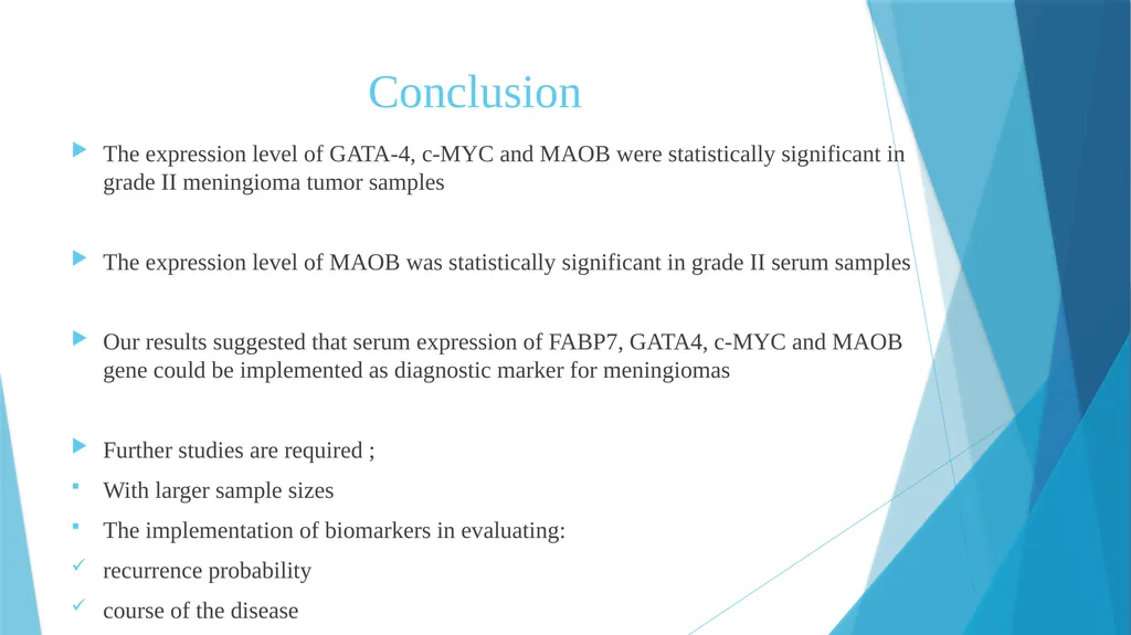 Investigating the role of biomarkers using liquid - slide 14 of 17