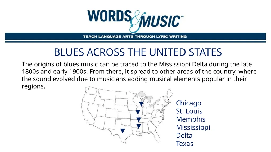 The blues Supplemental Lesson | Grades 7-12 - slide 5 of 24