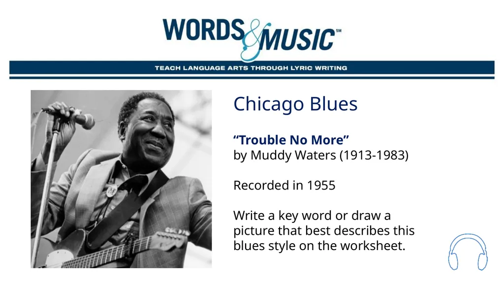 The blues Supplemental Lesson | Grades 7-12 - slide 15 of 24