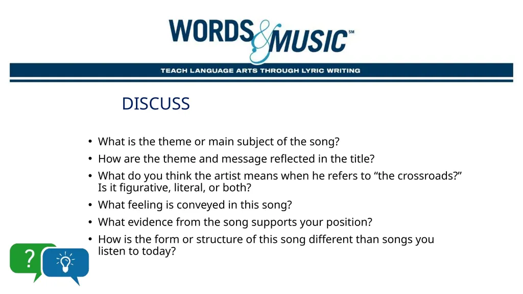 The blues Supplemental Lesson | Grades 7-12 - slide 19 of 24