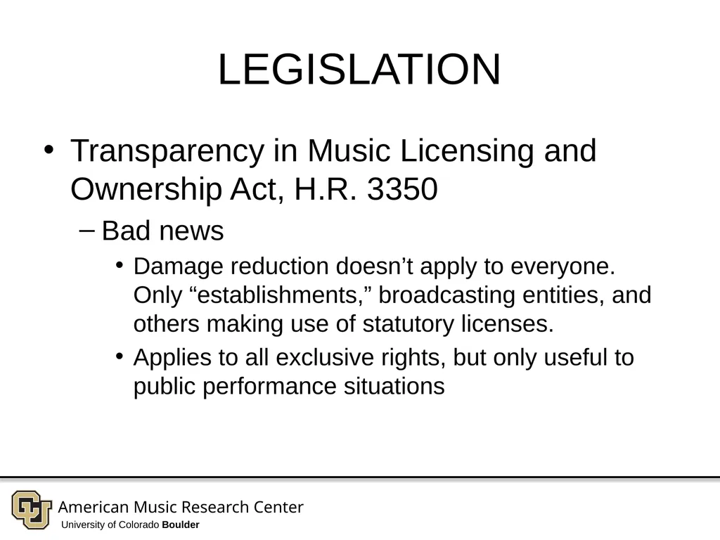 Copyright in Music and Sound Recordings - slide 29 of 30