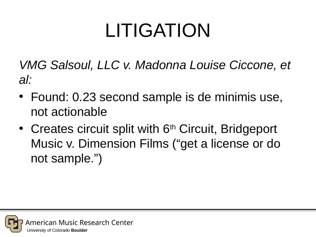 Copyright in Music and Sound Recordings - slide 20 of 30