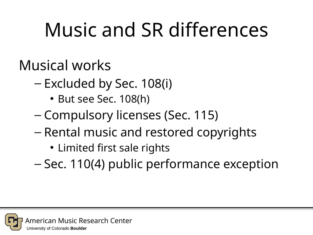 Copyright in Music and Sound Recordings - slide 7 of 30
