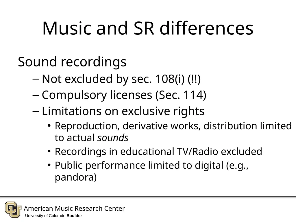 Copyright in Music and Sound Recordings - slide 8 of 30